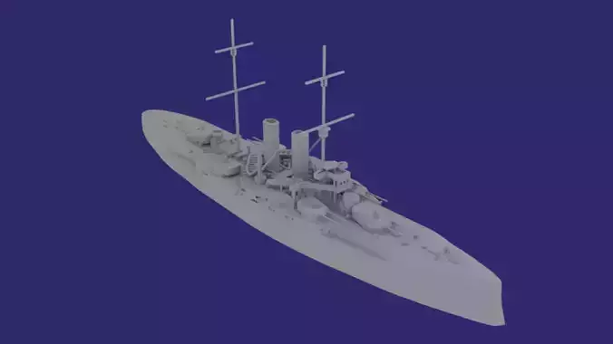 SMS Radetzky 3D print model