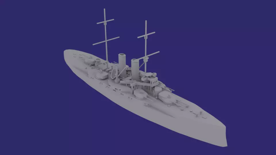 SMS Radetzky 3D print model_0