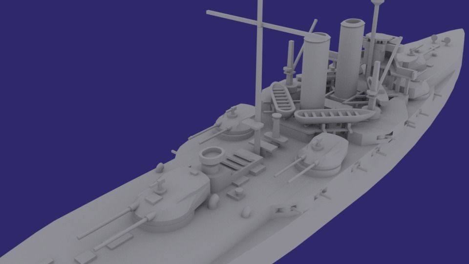 SMS Radetzky 3D print model_6