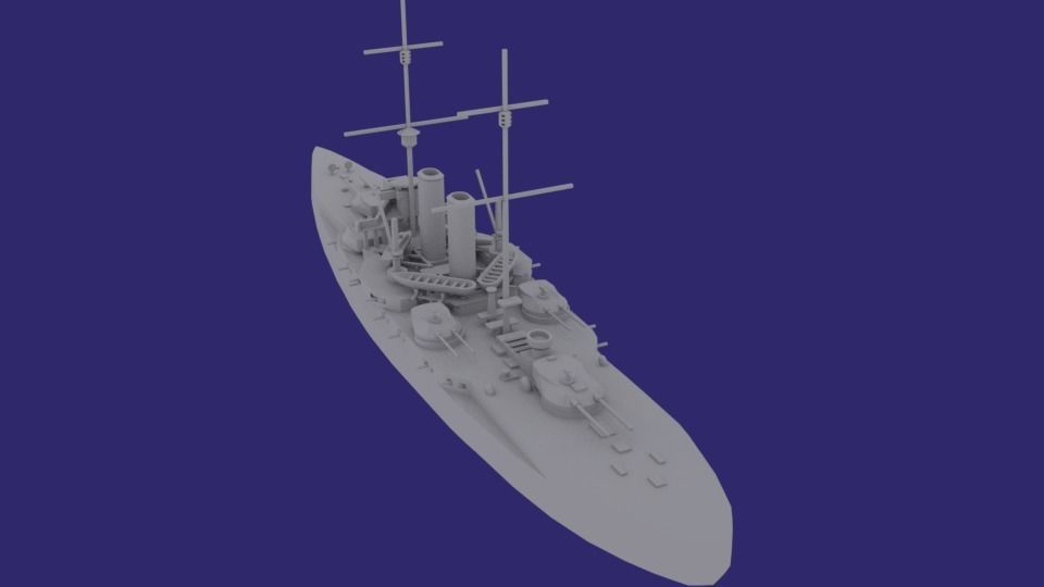 SMS Radetzky 3D print model_2