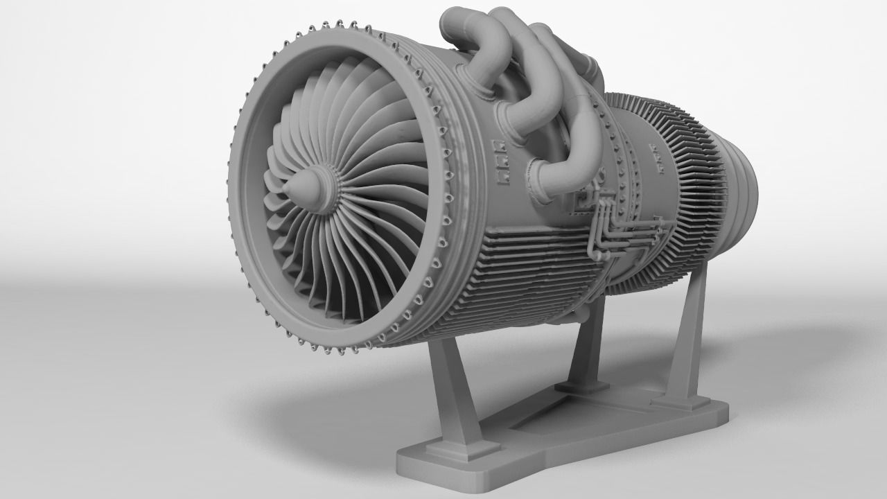 jet engine 3D print model_4
