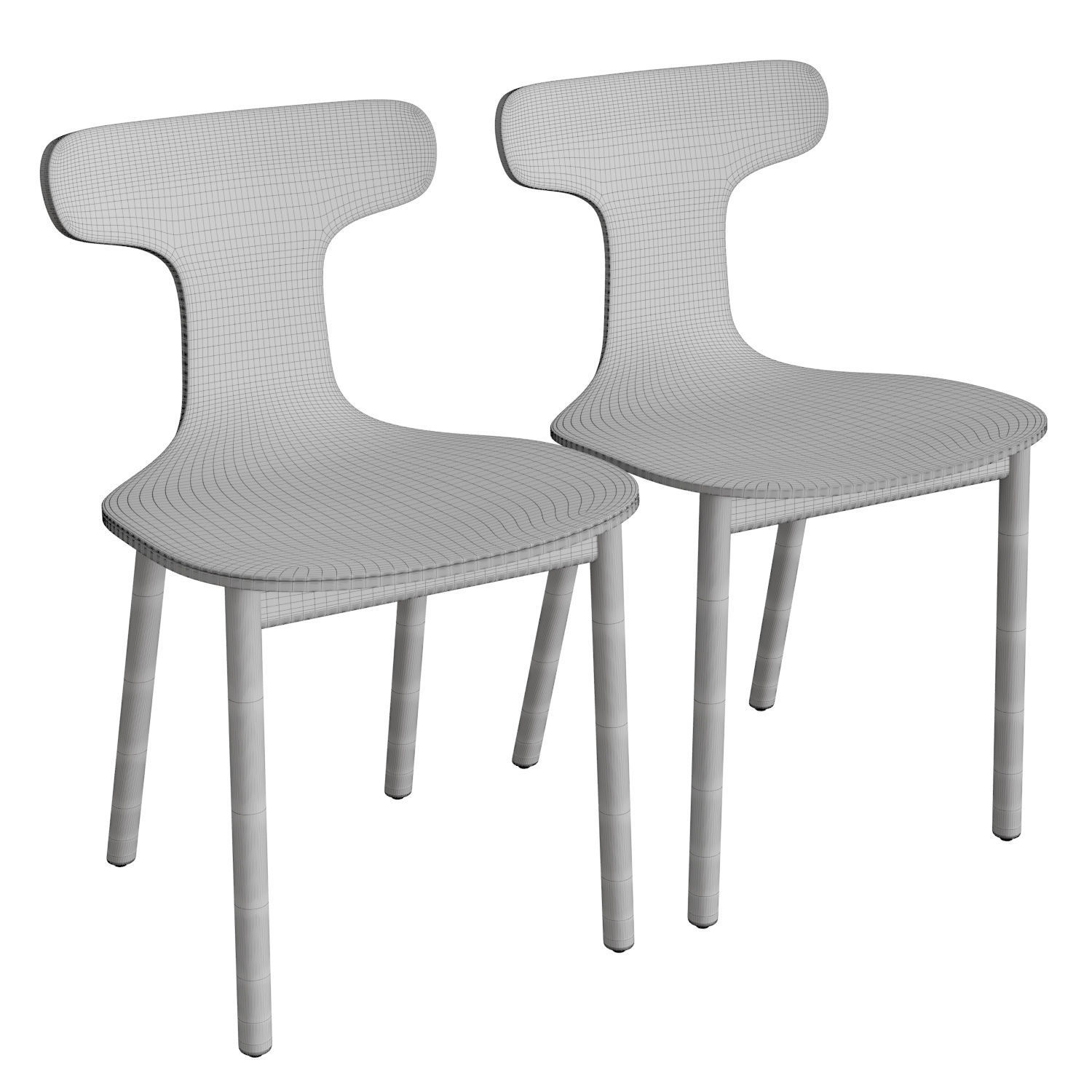 Bac One Chair 3D model_4
