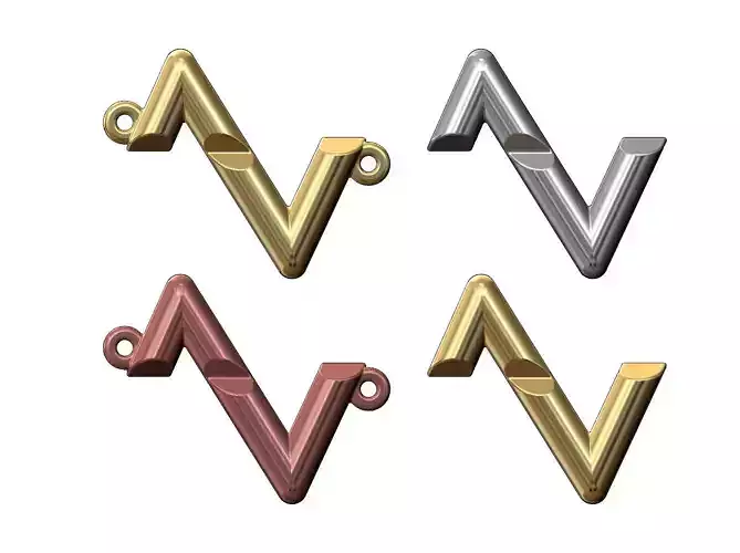 LV Bolt ornament and pendant 3D print model