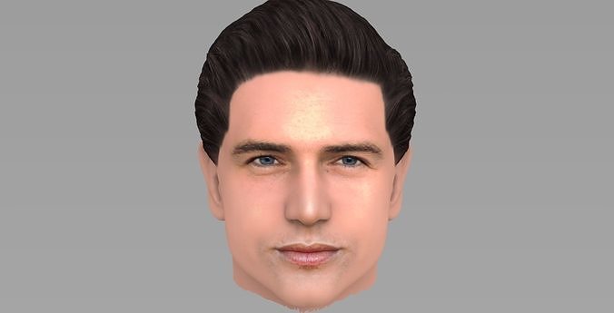 Handsome man head TYPE 1 3D model