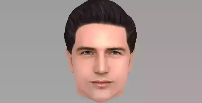 Handsome man head TYPE 1 3D model