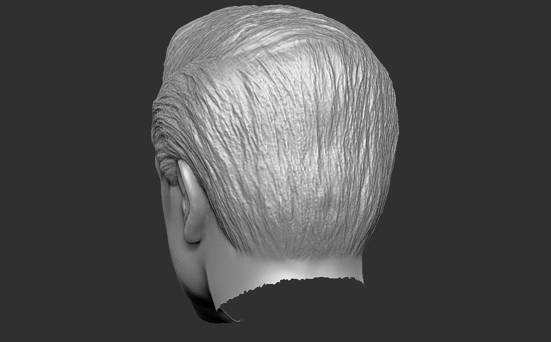 Handsome man head TYPE 1 3D model_25