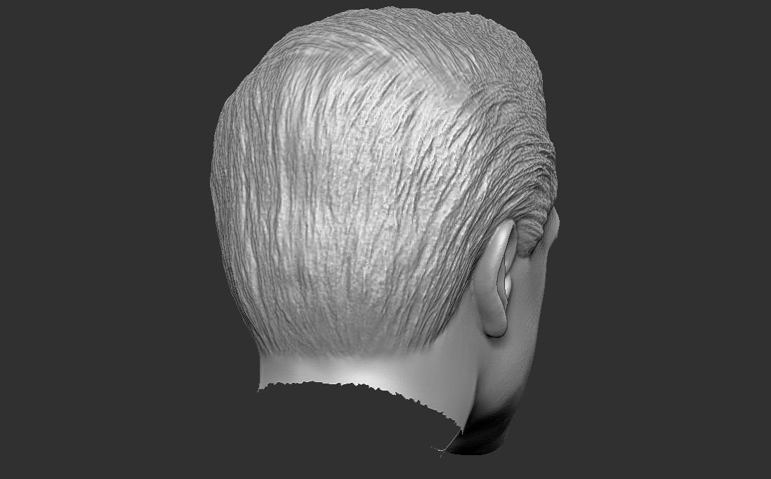 Handsome man head TYPE 1 3D model_22