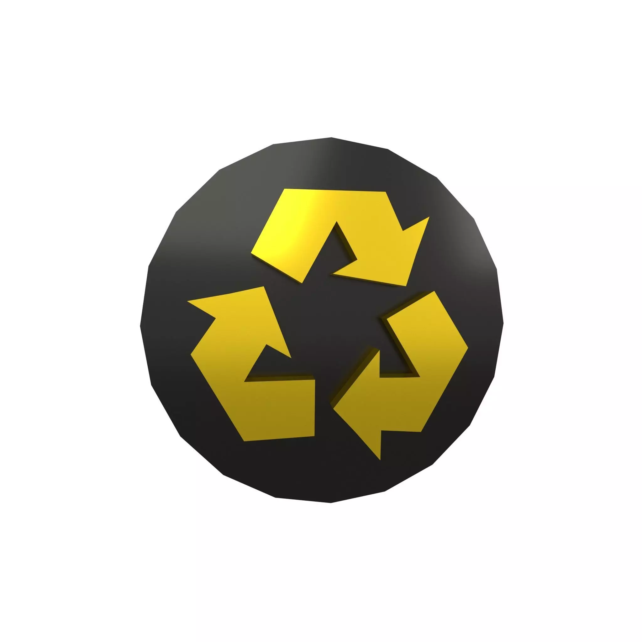 Recycle Symbols v4 011 Low-poly 3D model_0