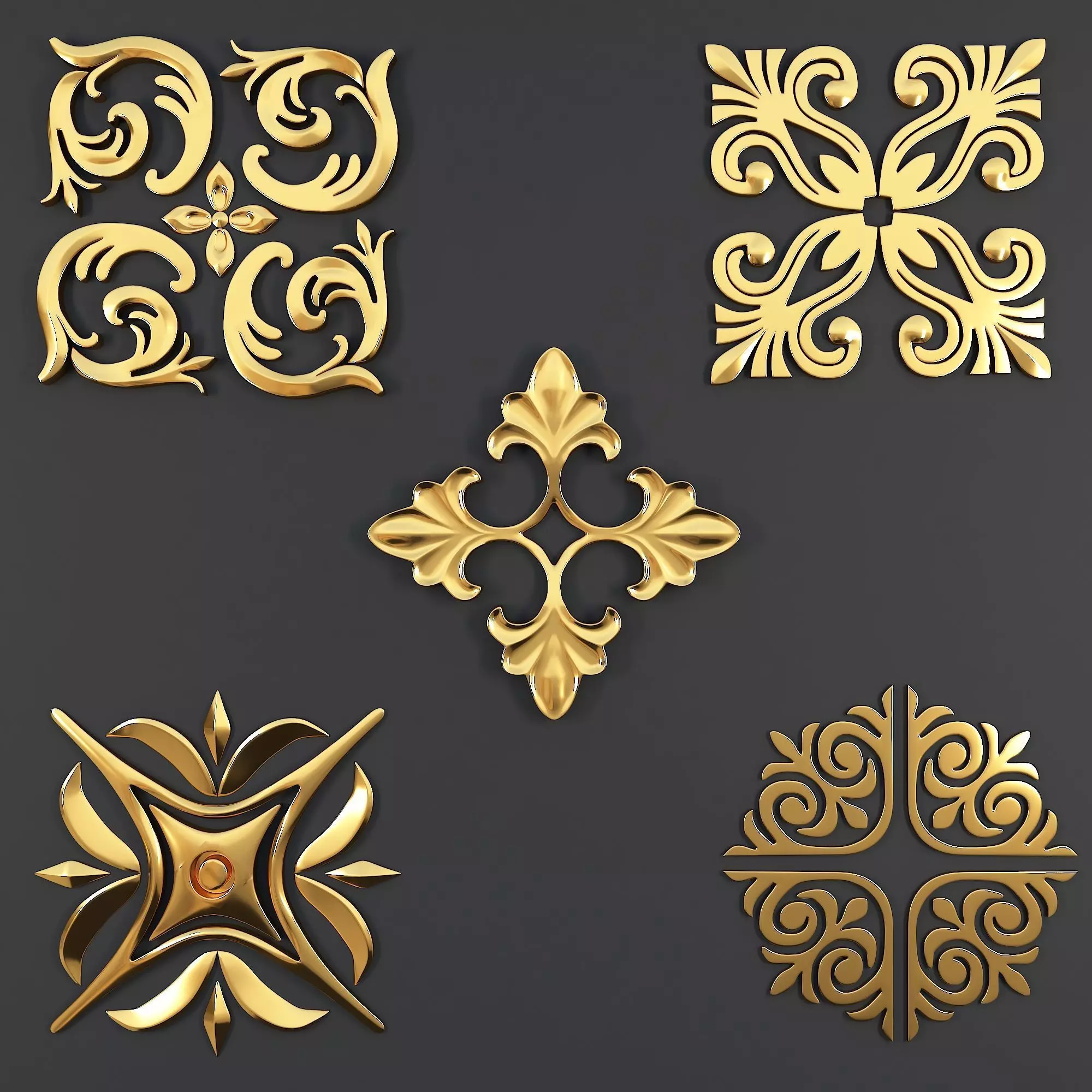 Trim Ornament 01 Free 3D model