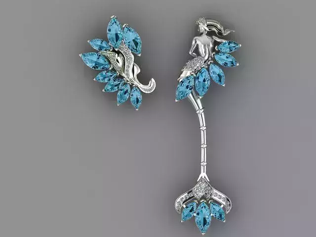 Element brooch 3D print model