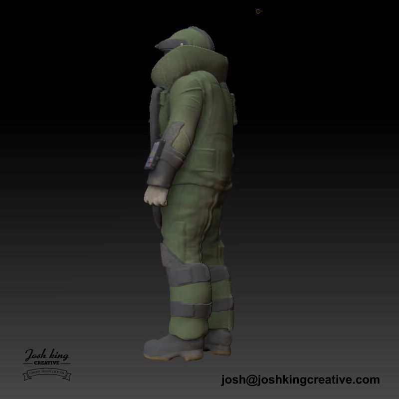 EOD Tech in bomb suit 3D print model_8