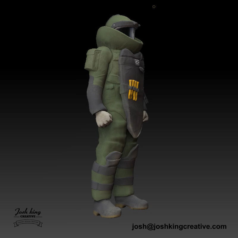 EOD Tech in bomb suit 3D print model_4