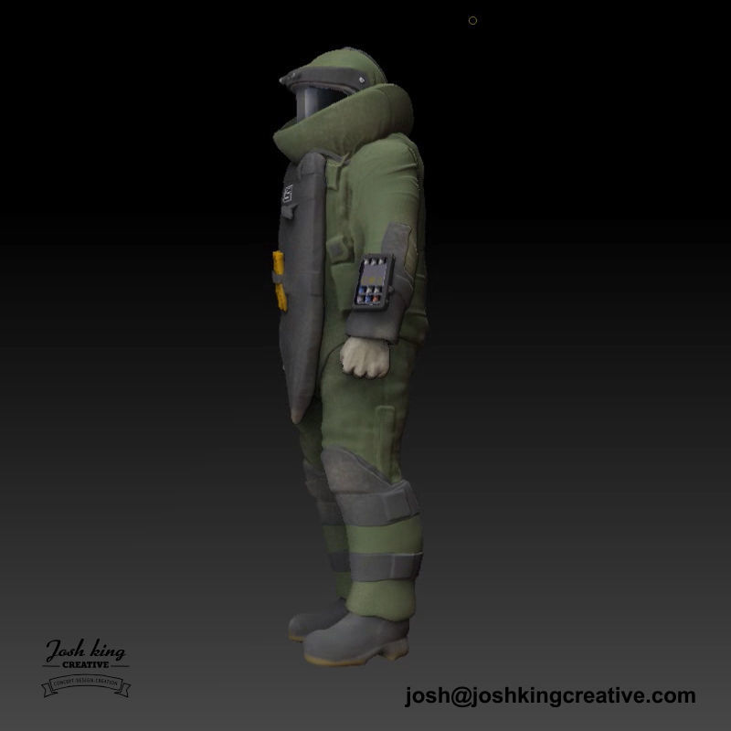 EOD Tech in bomb suit 3D print model_9