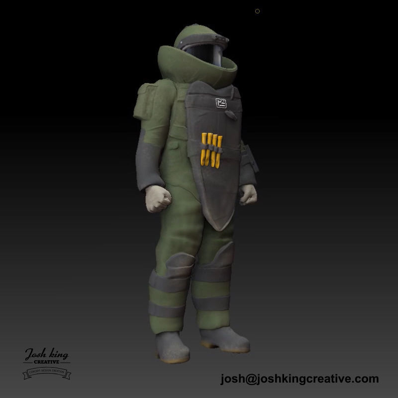 EOD Tech in bomb suit 3D print model_3