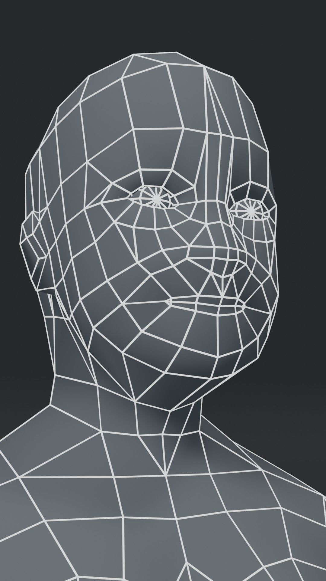 Fat Girl Kid Body Base Mesh 3D Model 1000 Polygons Low-poly 3D model_8