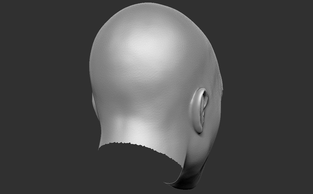 Handsome afroamerican man head TYPE 2 3D model_22