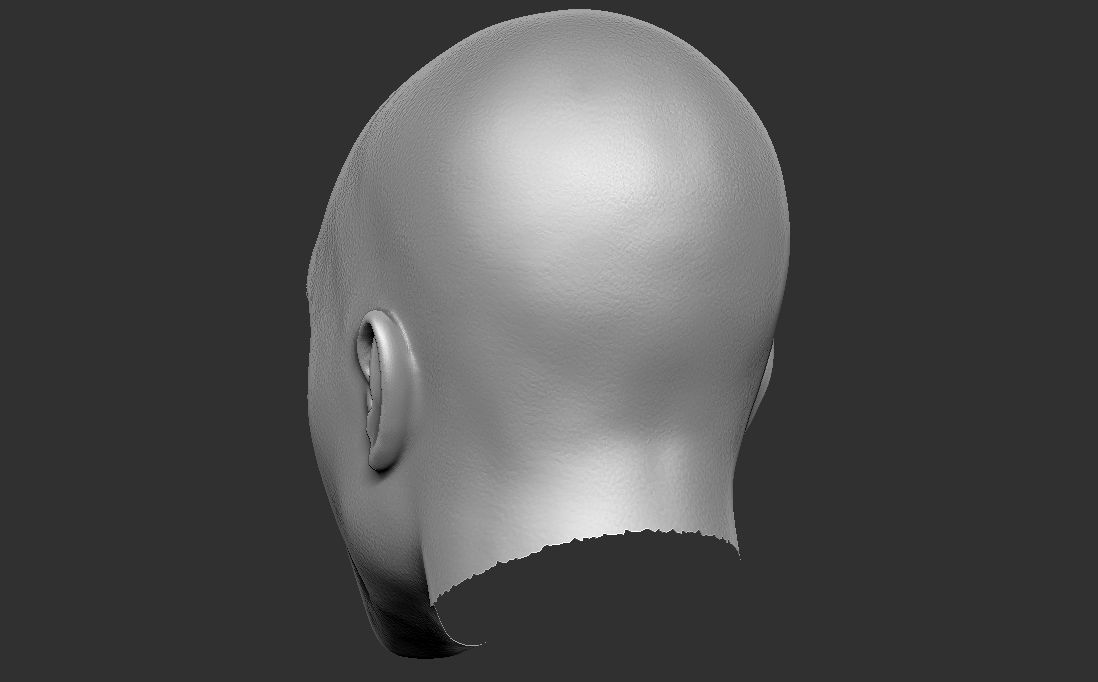 Handsome afroamerican man head TYPE 2 3D model_21