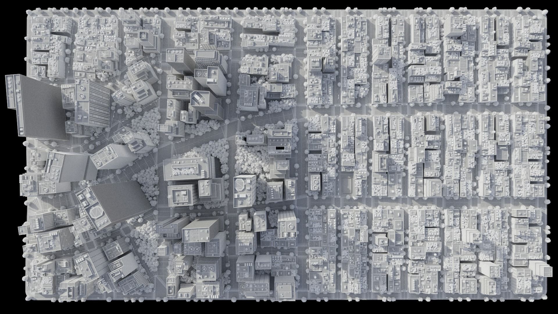 Realistic City R5 MAYA Low-poly 3D model_39