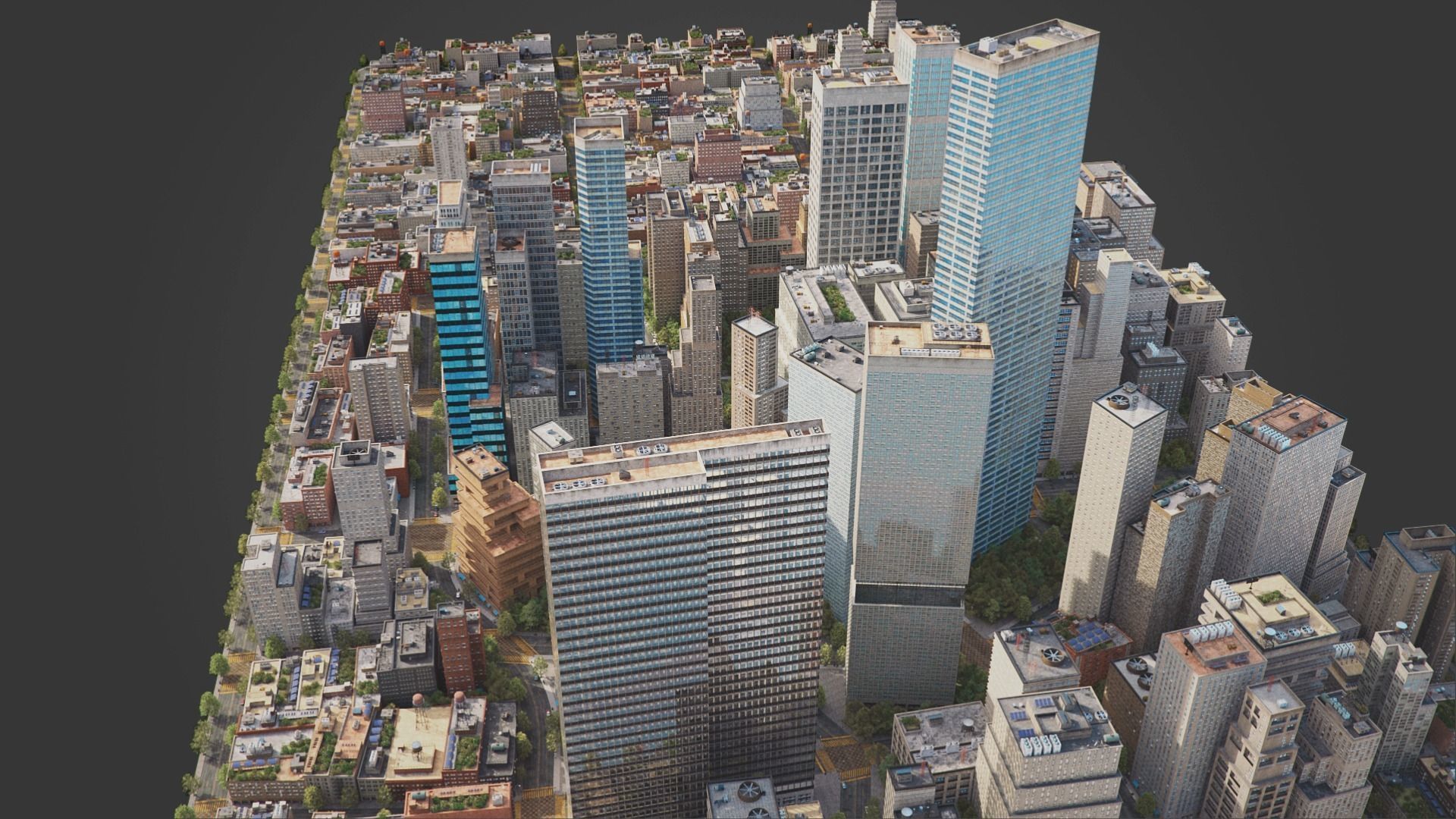 Realistic City R5 MAYA Low-poly 3D model_9