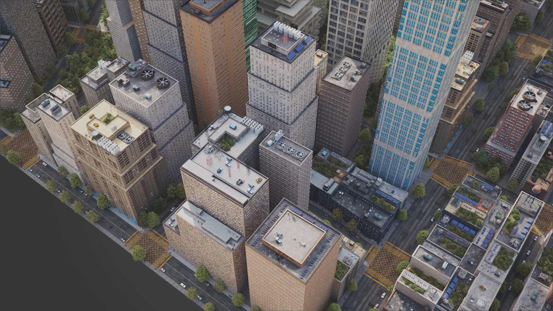 Realistic City R5 MAYA Low-poly 3D model_14