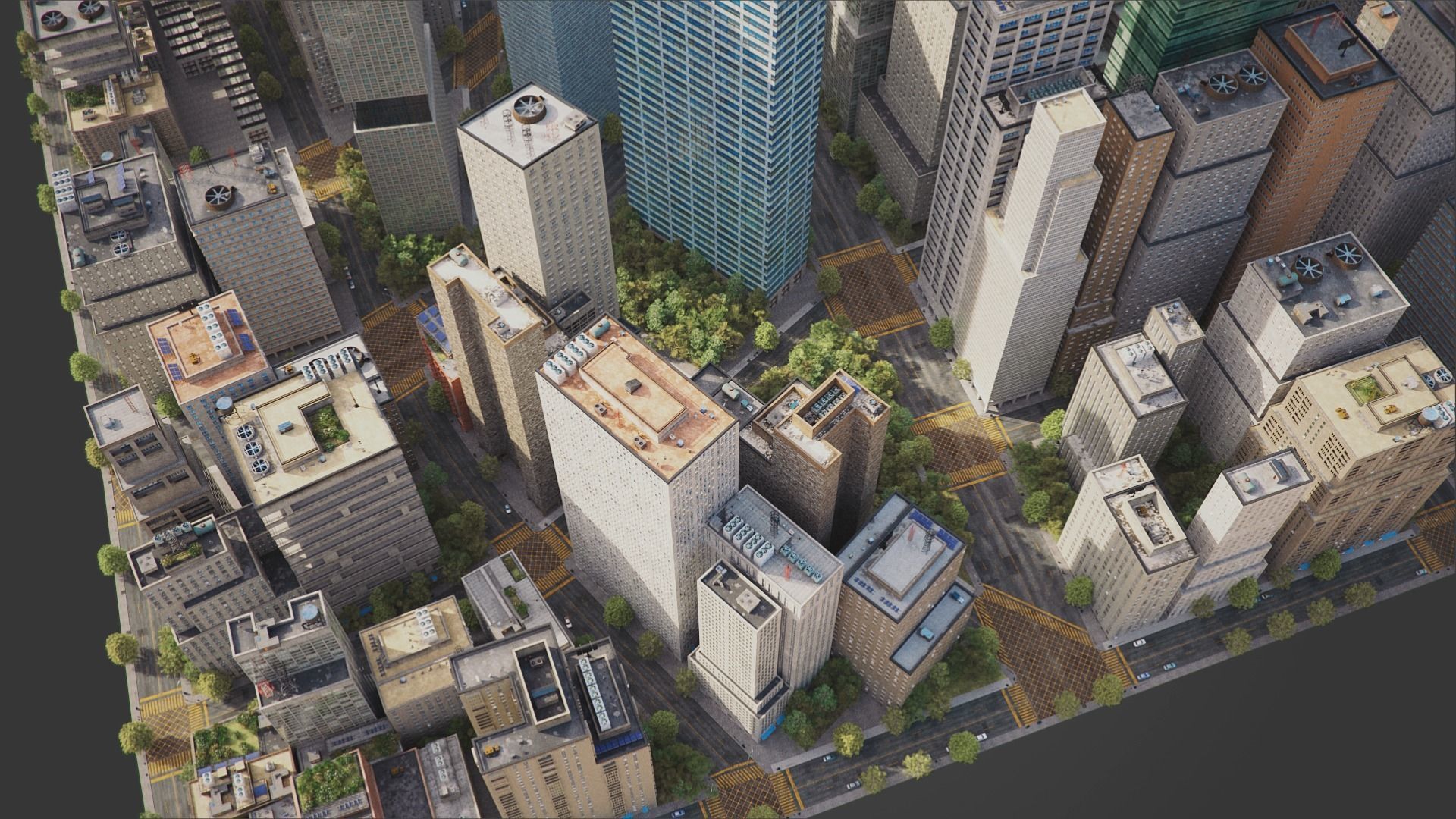 Realistic City R5 MAYA Low-poly 3D model_13