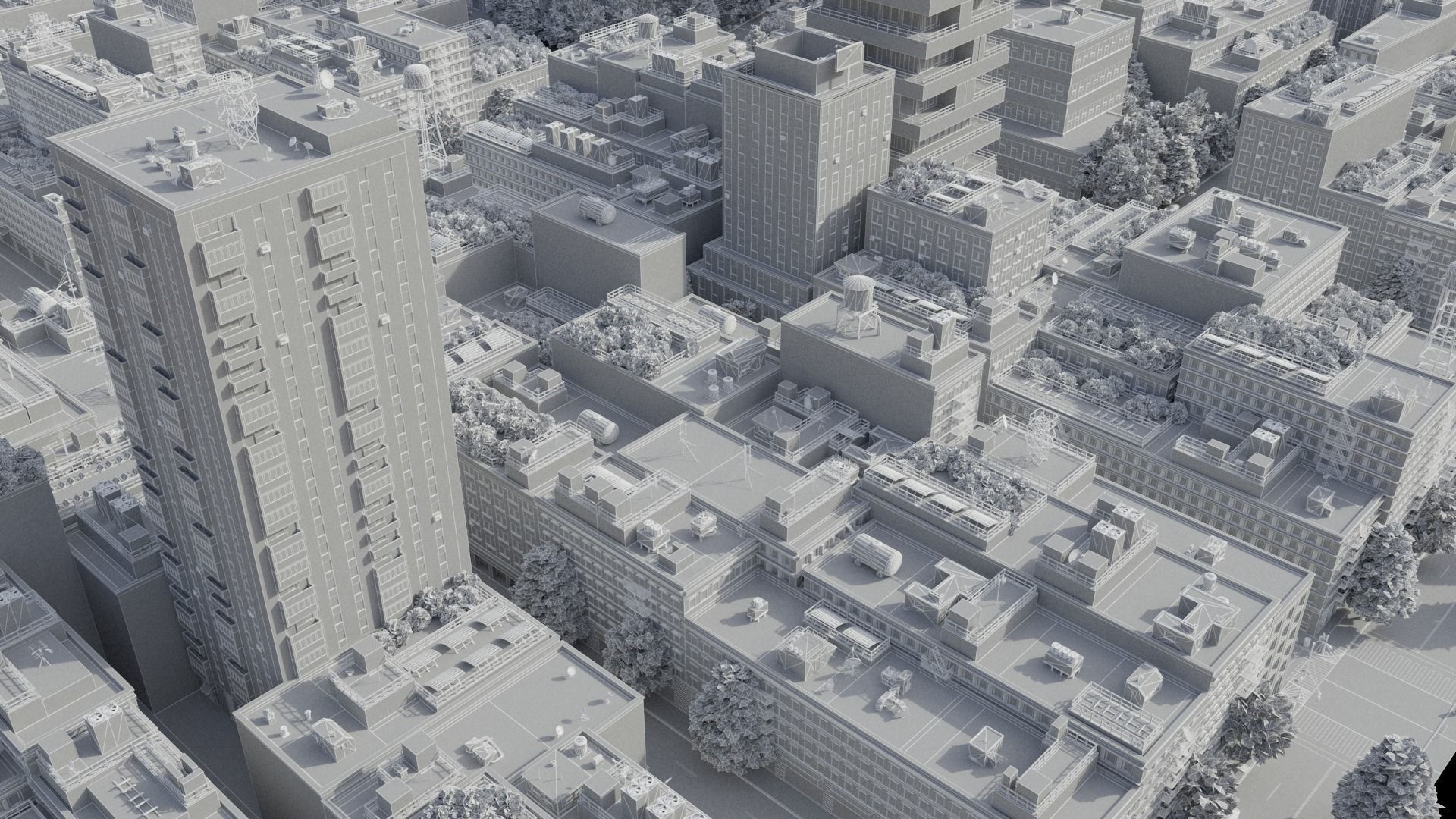 Realistic City R5 MAYA Low-poly 3D model_53