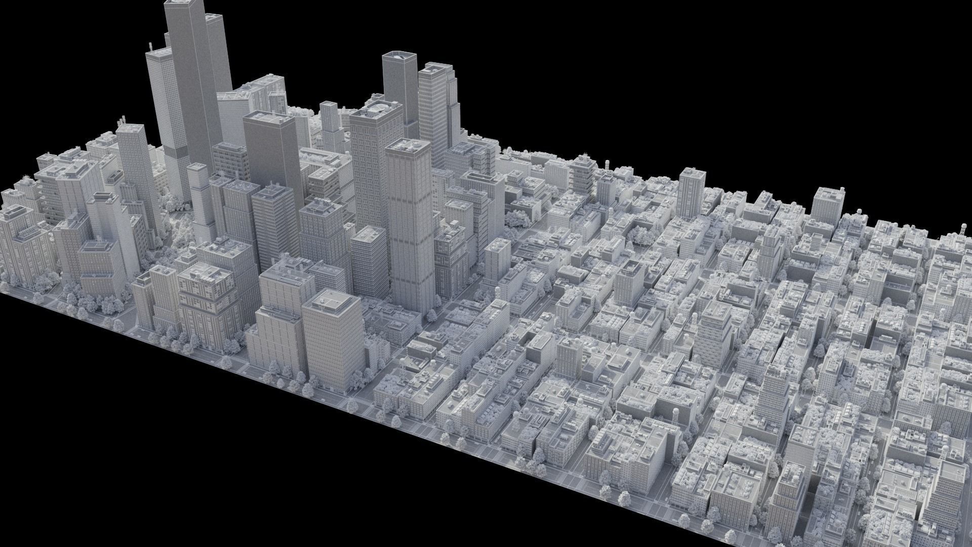 Realistic City R5 MAYA Low-poly 3D model_30