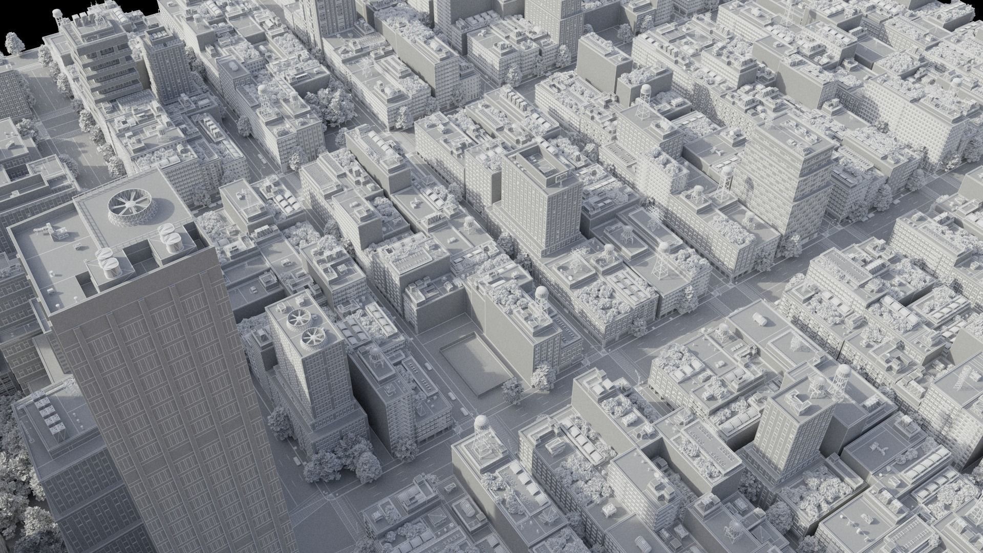Realistic City R5 MAYA Low-poly 3D model_52