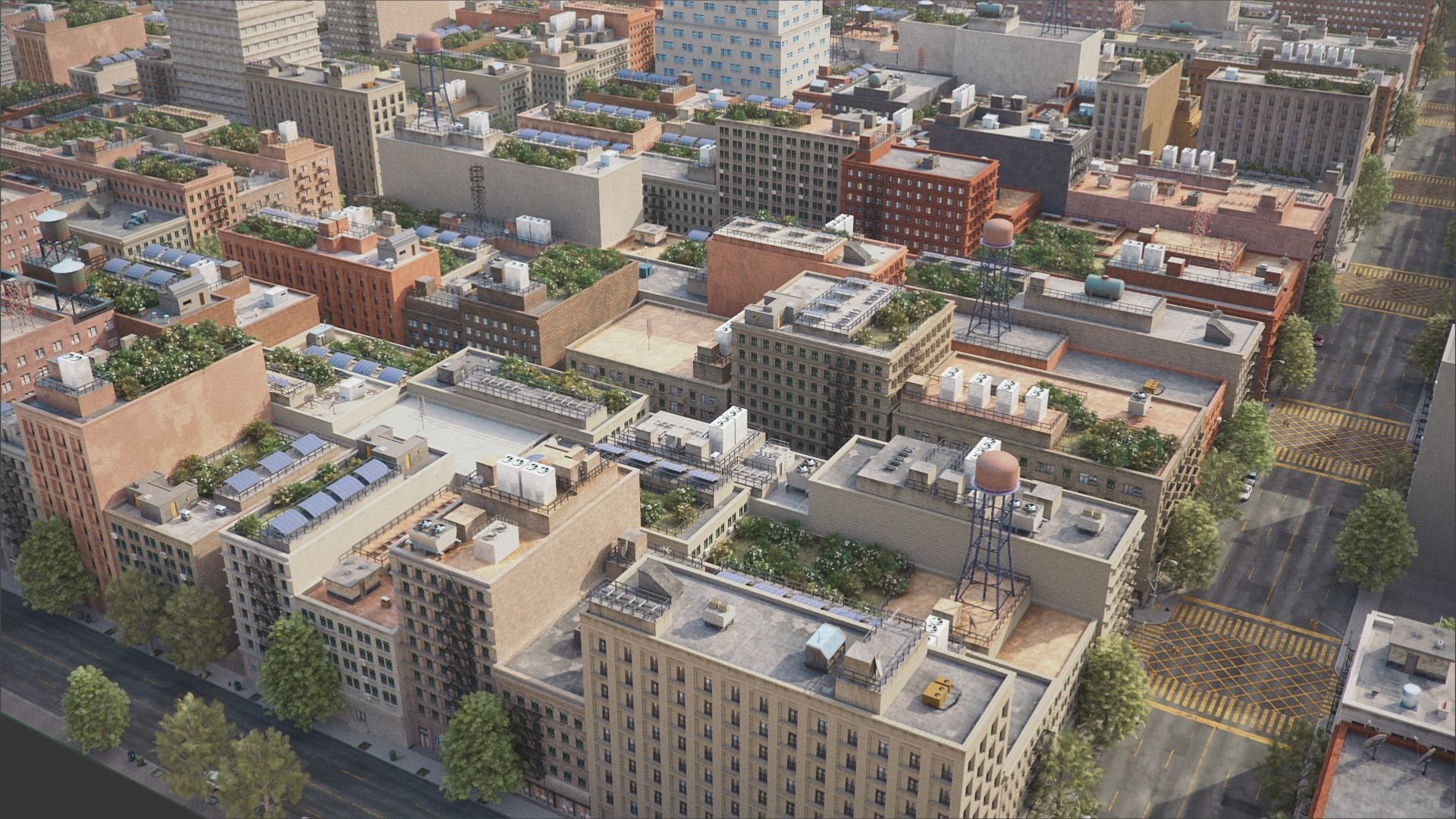 Realistic City R5 MAYA Low-poly 3D model_18