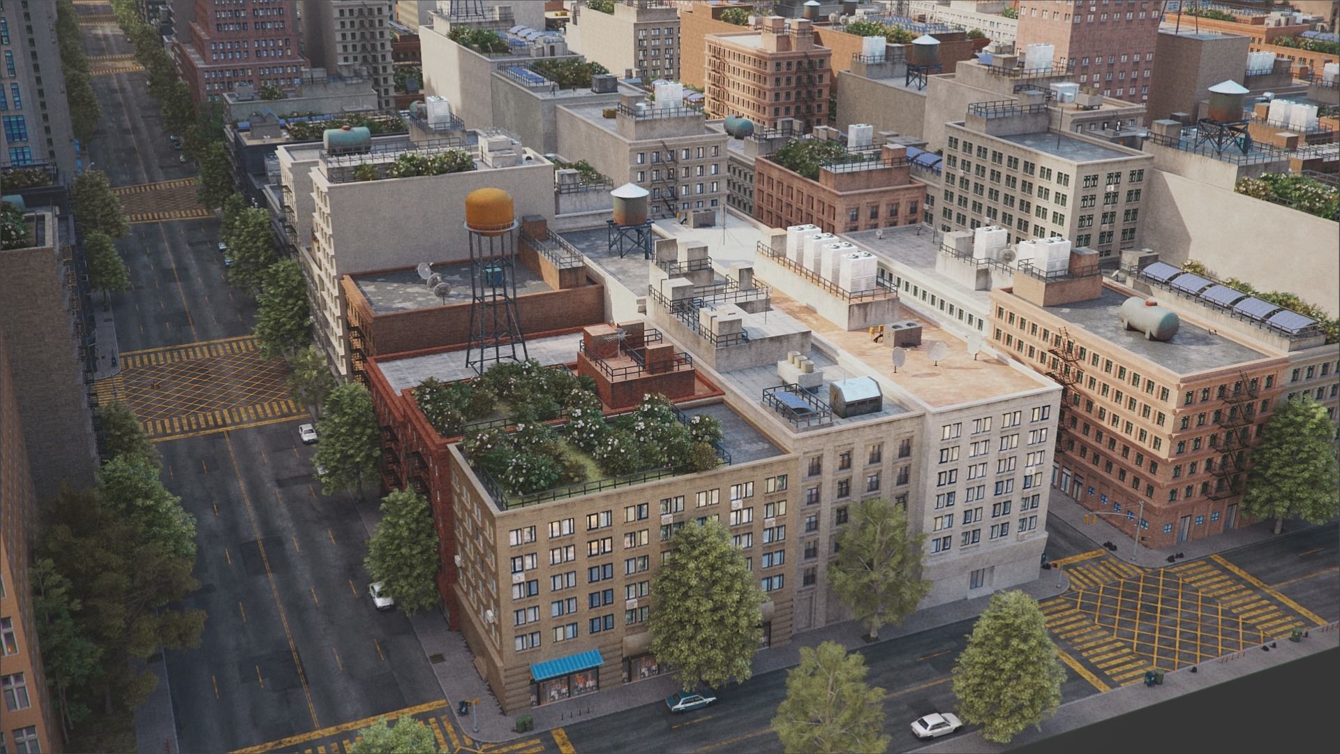 Realistic City R5 MAYA Low-poly 3D model_21