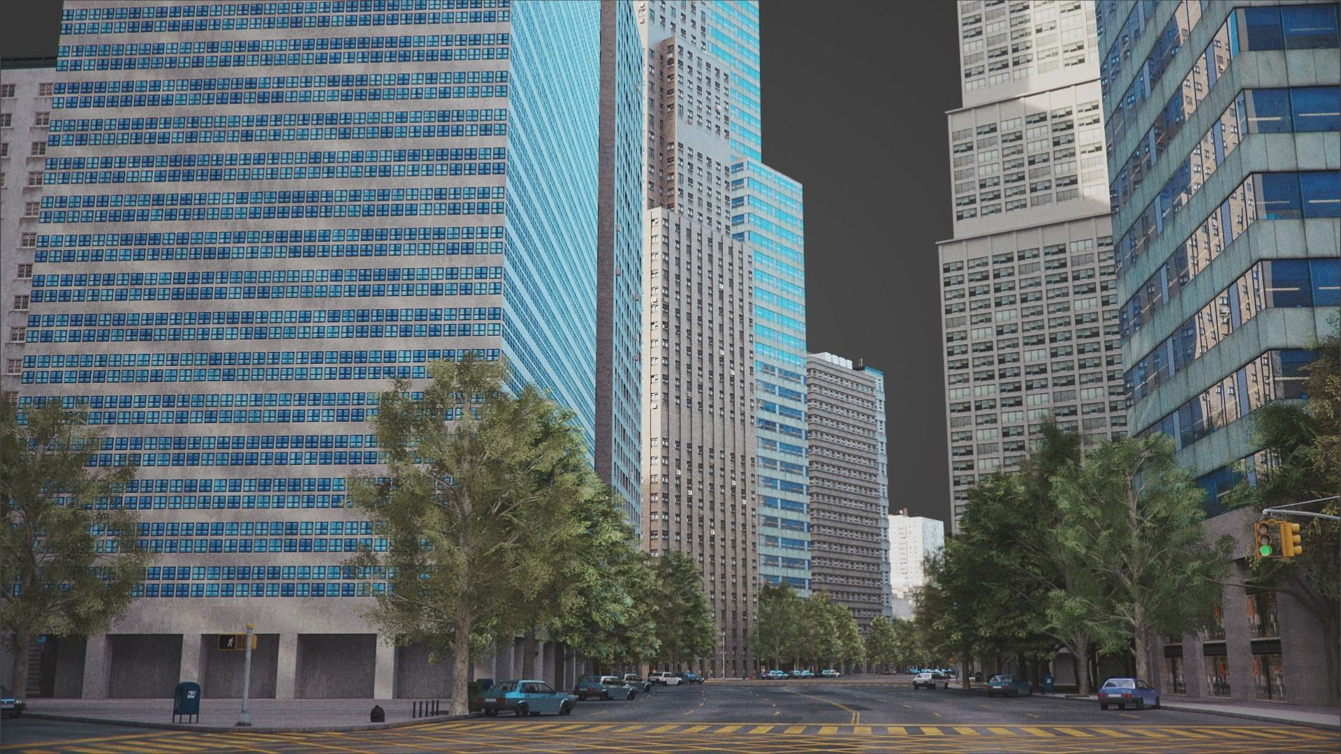 Realistic City R5 MAYA Low-poly 3D model_27