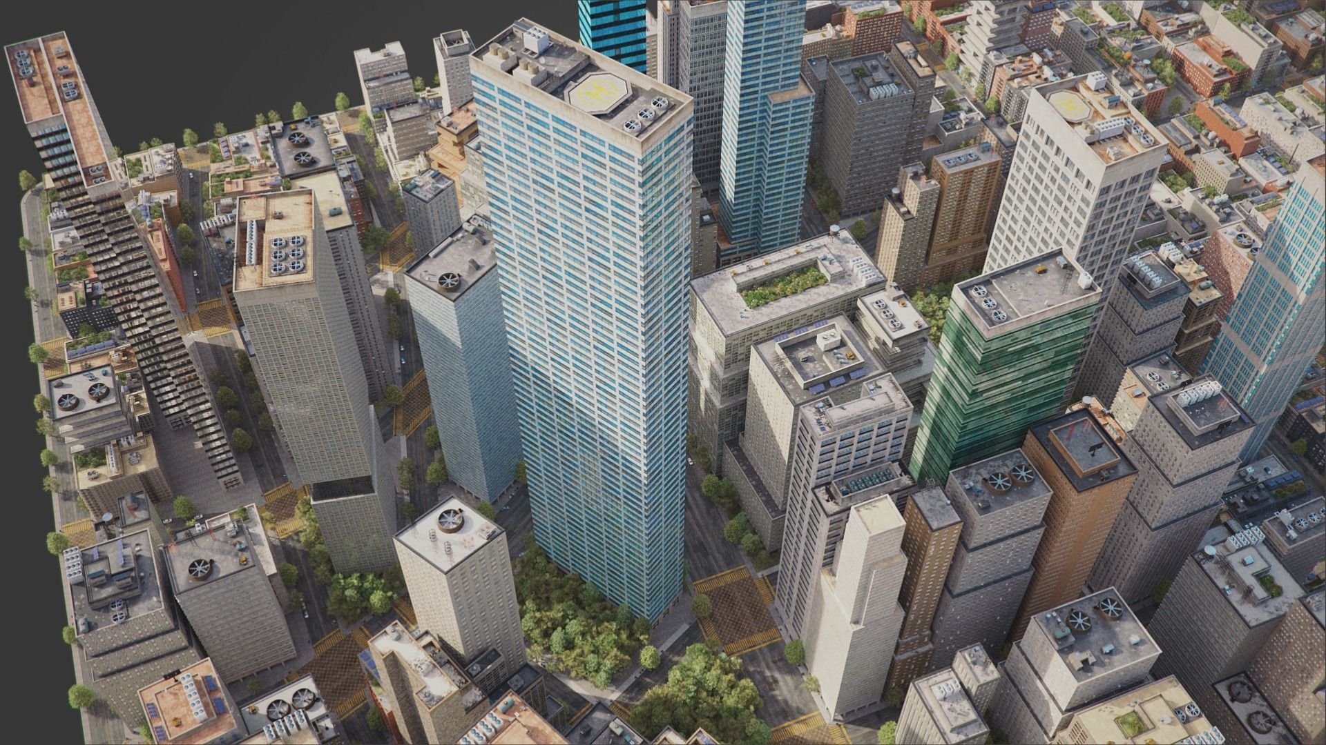 Realistic City R5 MAYA Low-poly 3D model_12