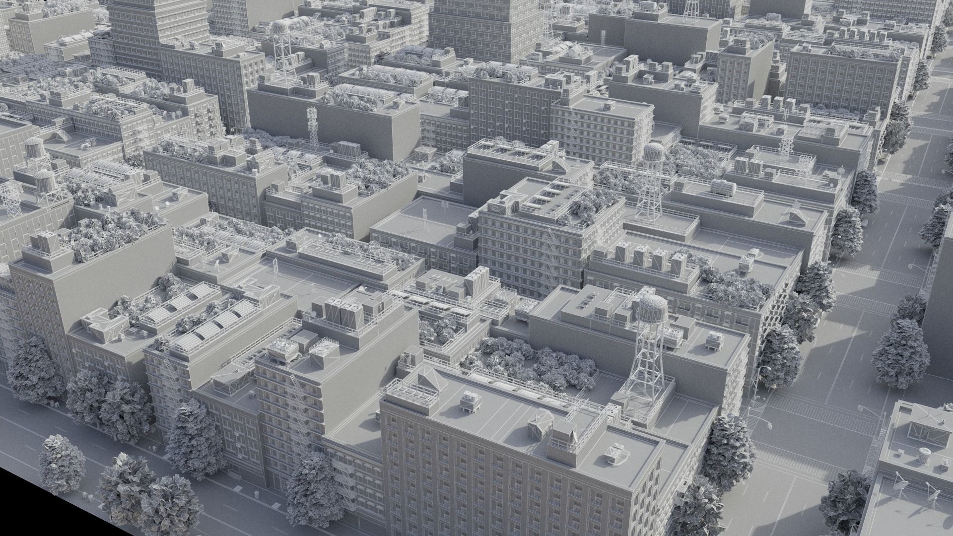 Realistic City R5 MAYA Low-poly 3D model_51