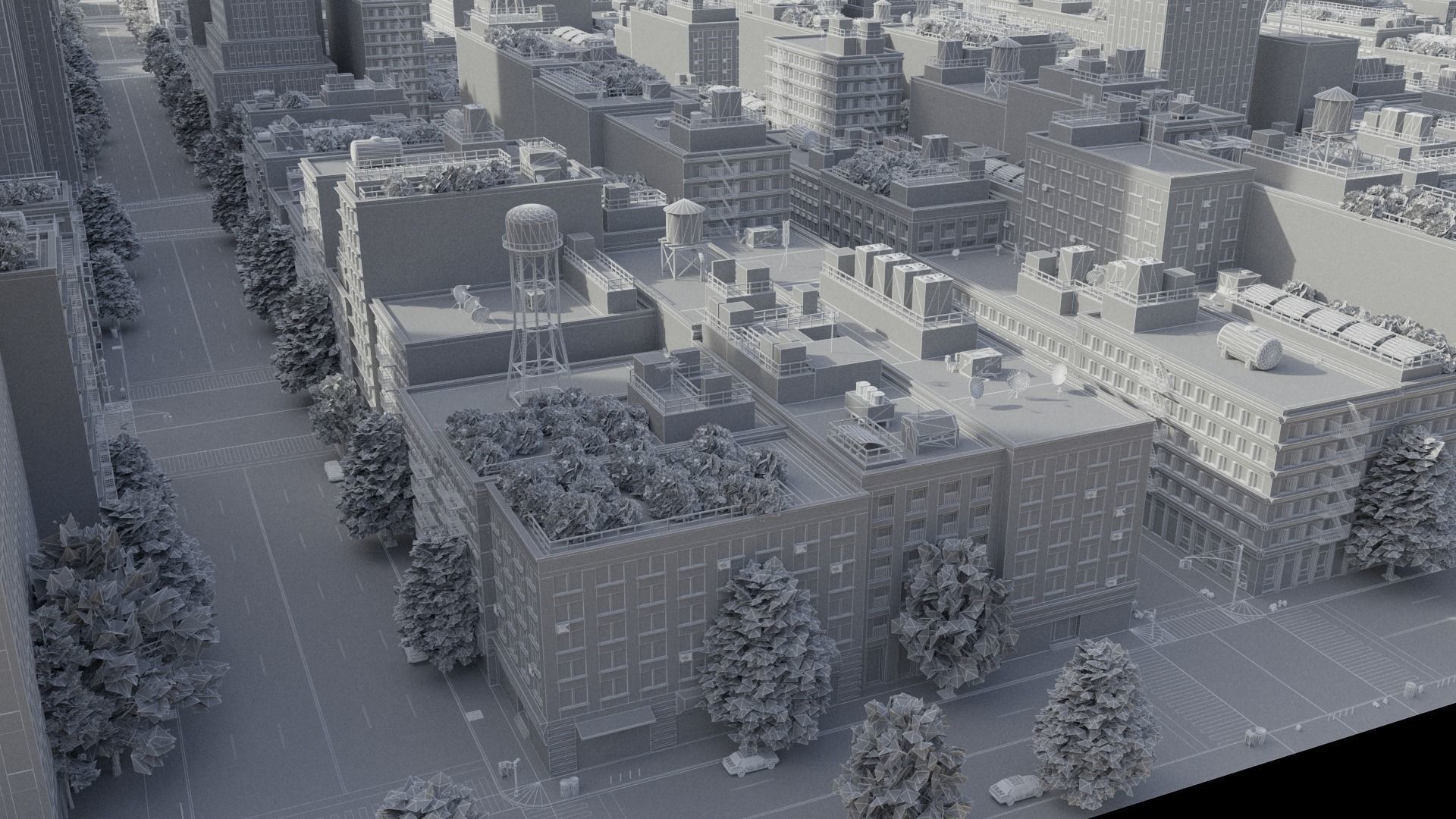 Realistic City R5 MAYA Low-poly 3D model_47