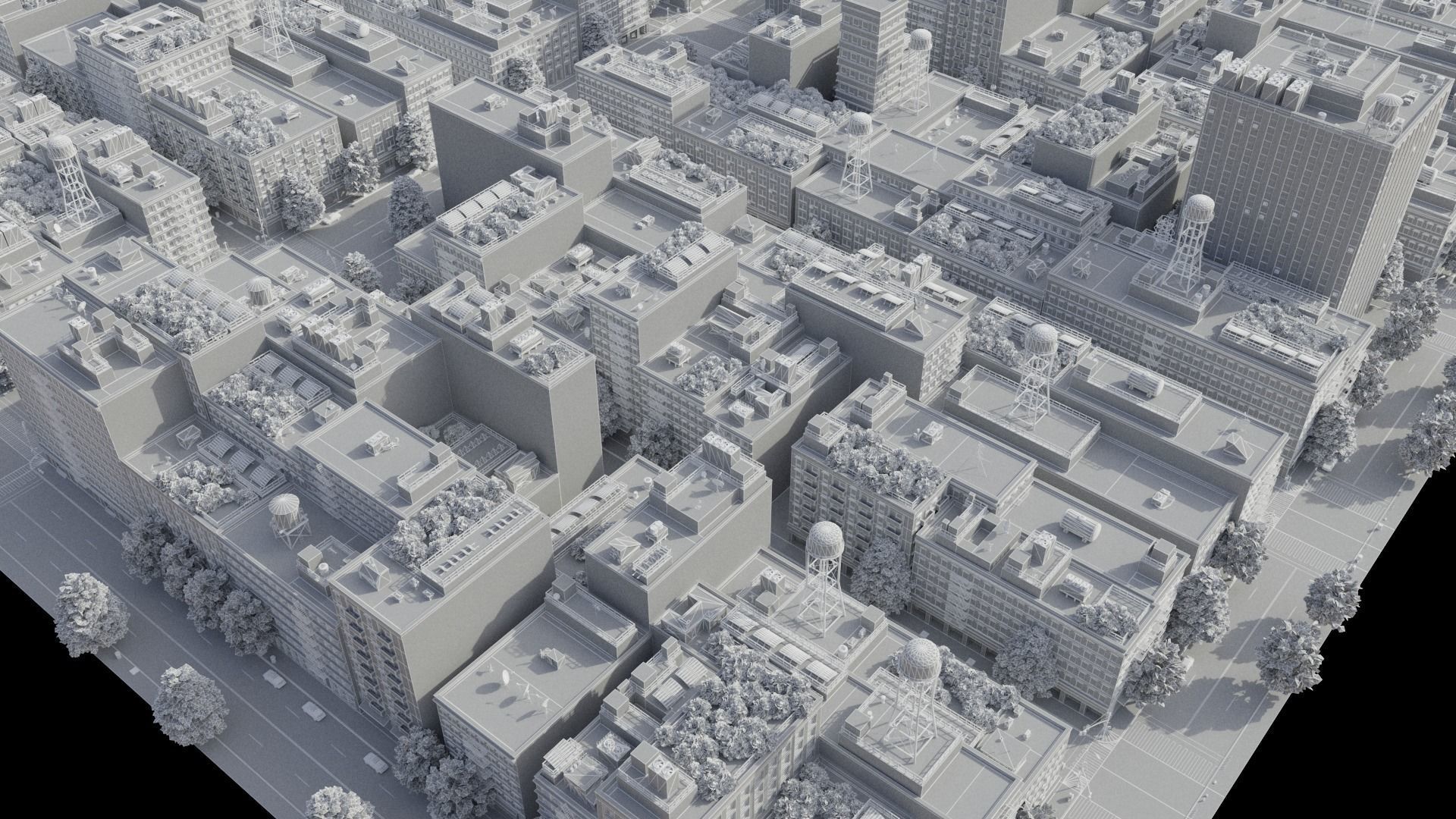 Realistic City R5 MAYA Low-poly 3D model_43