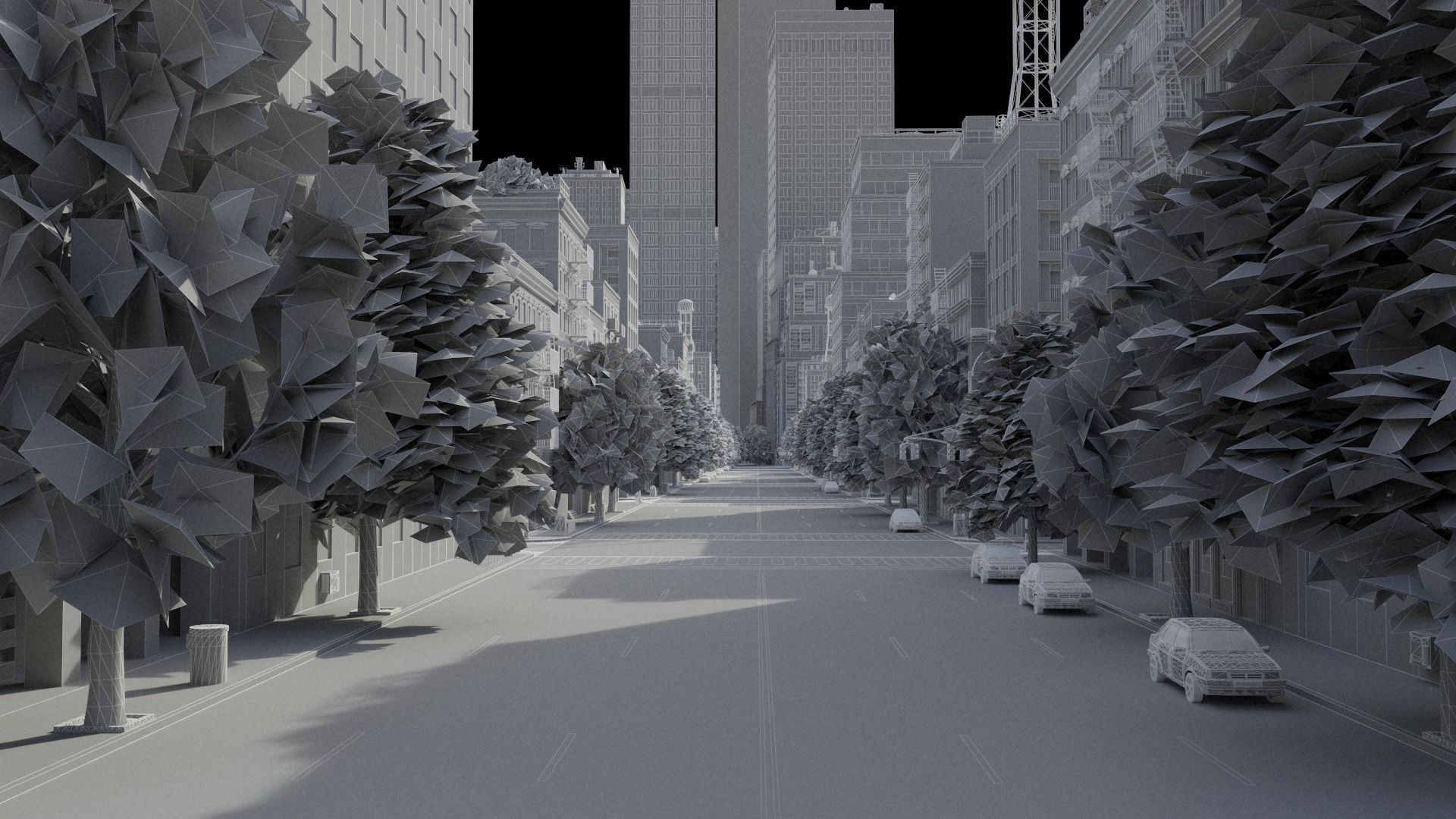 Realistic City R5 MAYA Low-poly 3D model_46