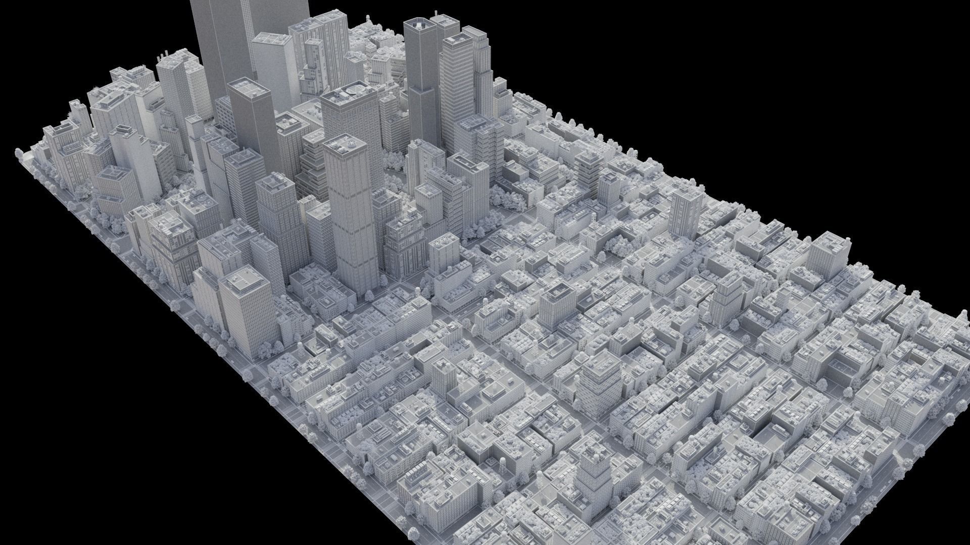 Realistic City R5 MAYA Low-poly 3D model_33