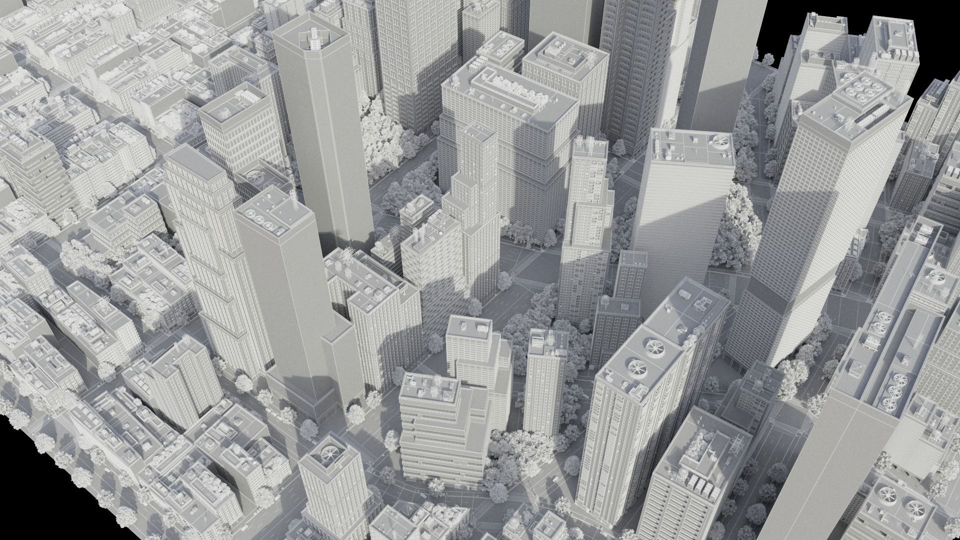 Realistic City R5 MAYA Low-poly 3D model_35