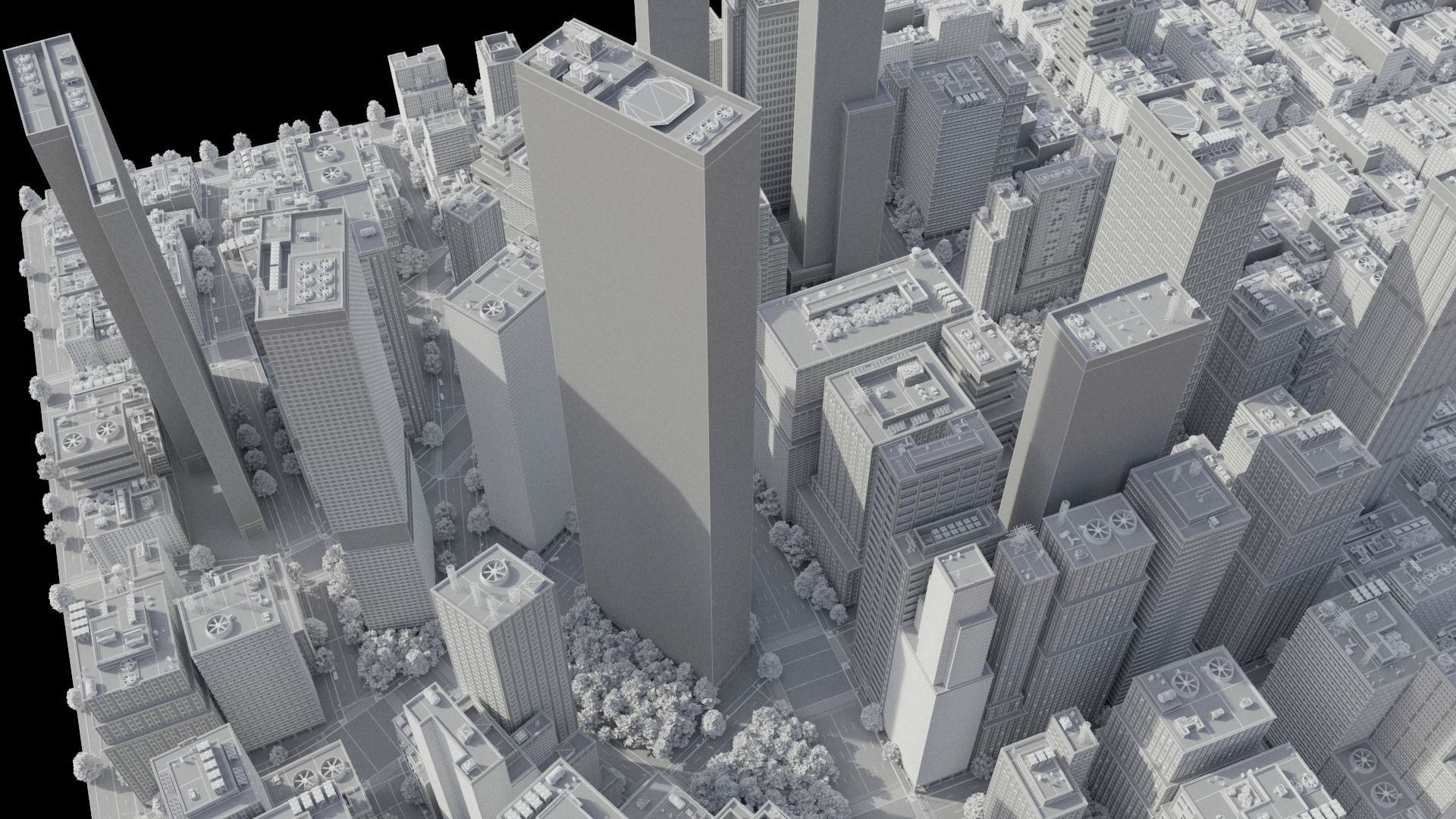 Realistic City R5 MAYA Low-poly 3D model_34