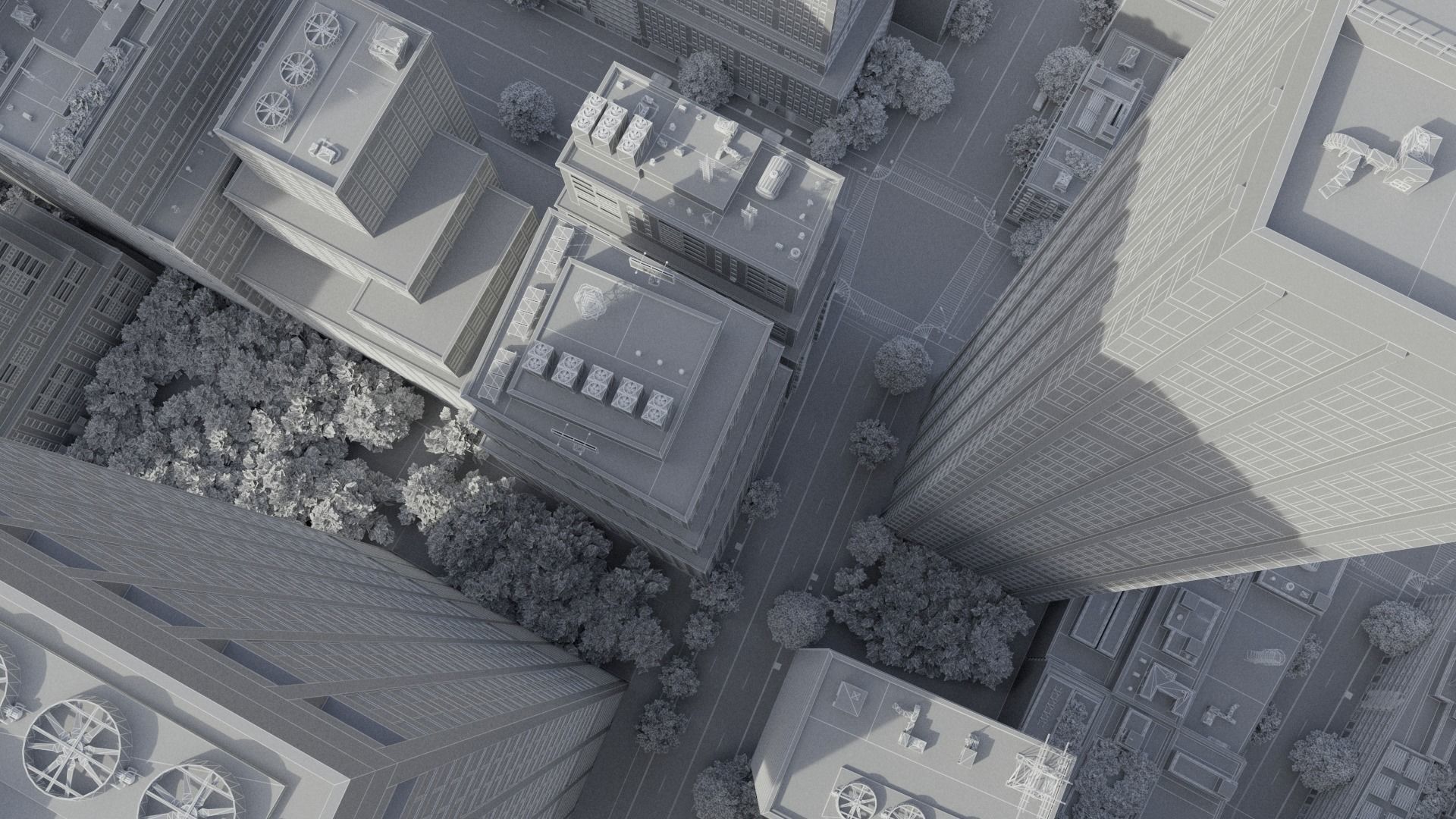 Realistic City R5 MAYA Low-poly 3D model_37