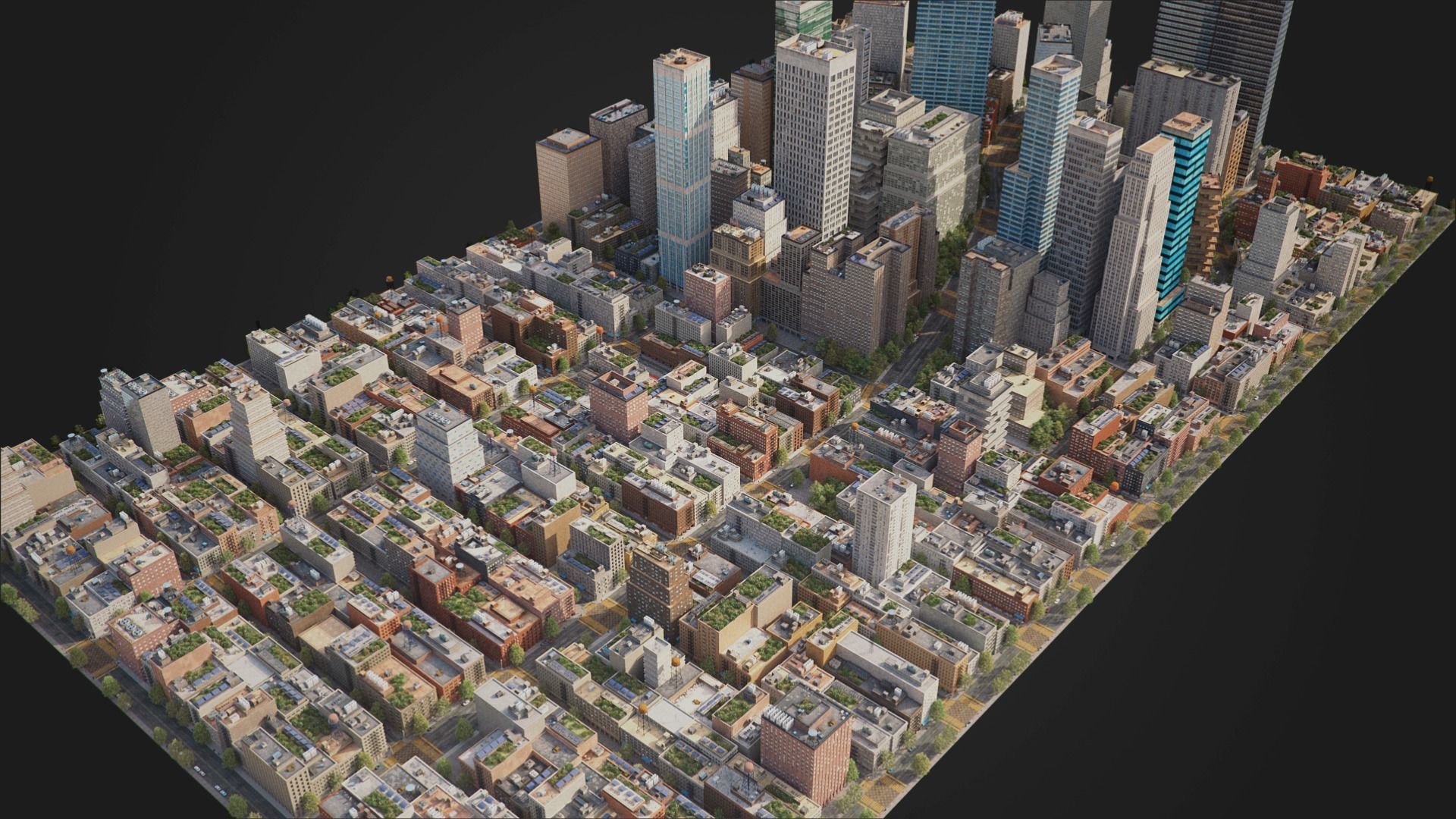 Realistic City R5 MAYA Low-poly 3D model_4