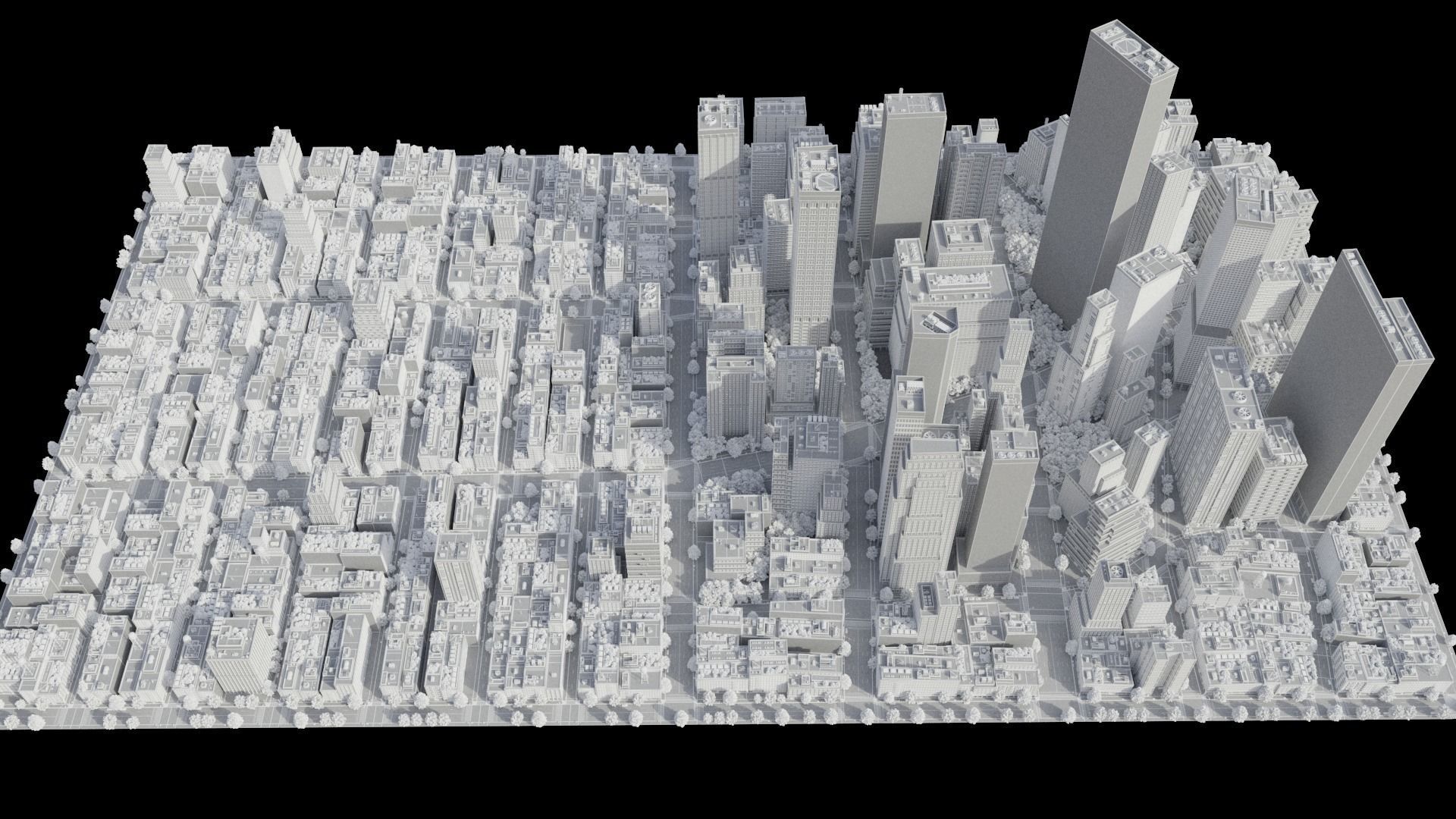 Realistic City R5 MAYA Low-poly 3D model_42