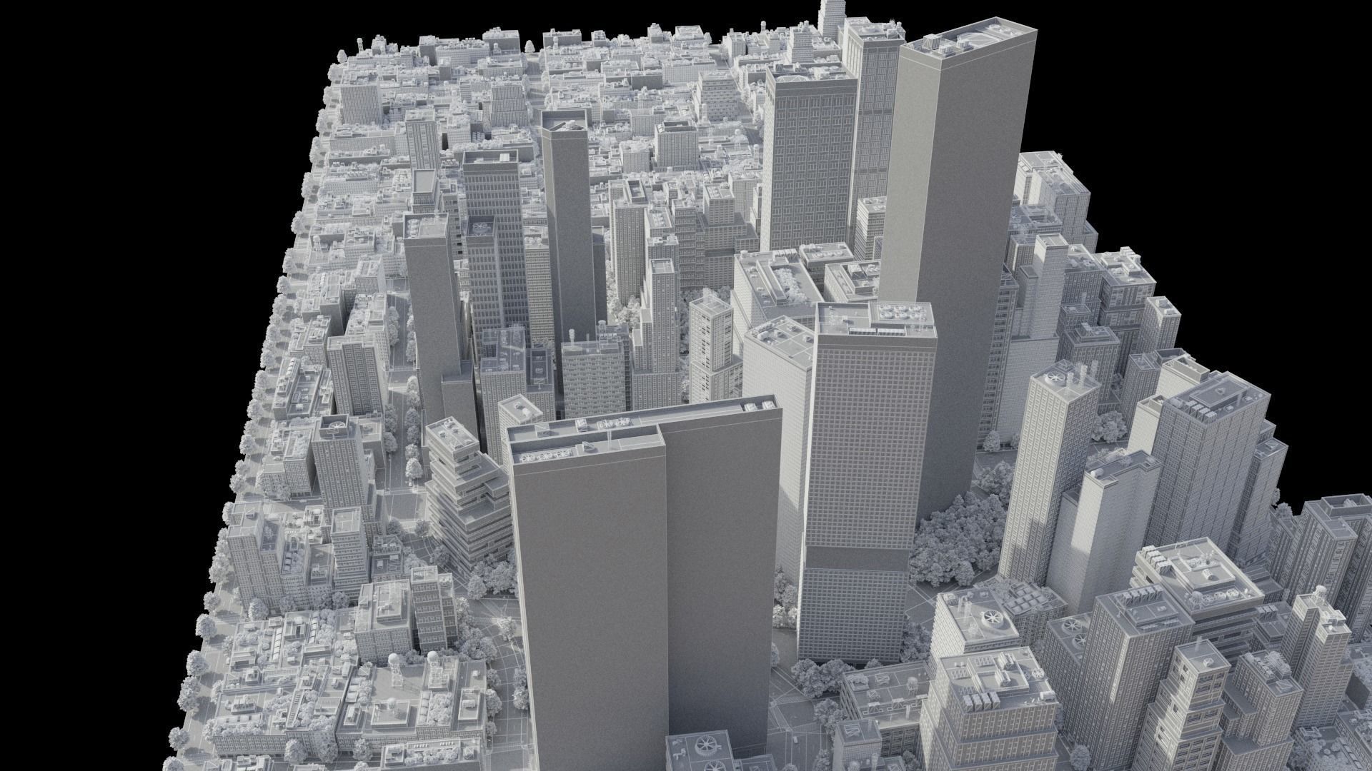 Realistic City R5 MAYA Low-poly 3D model_41