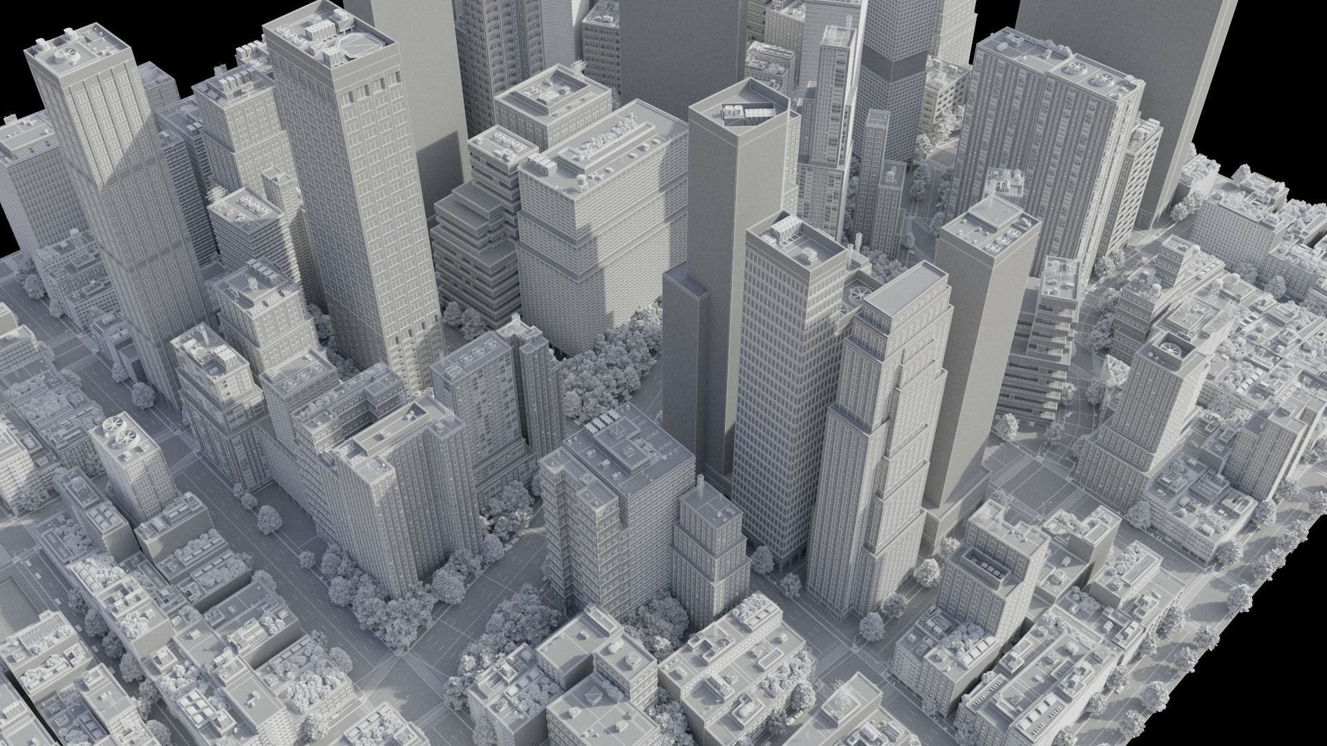 Realistic City R5 MAYA Low-poly 3D model_31