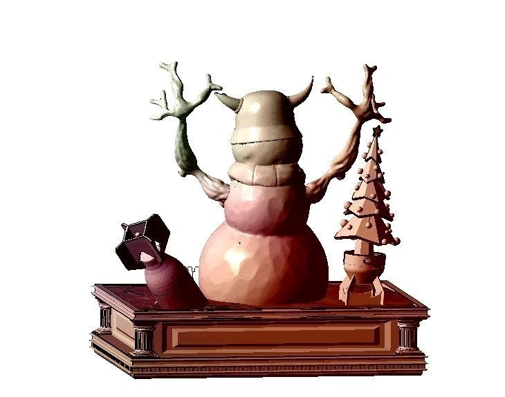 Snowman - militarist 3D print model_10