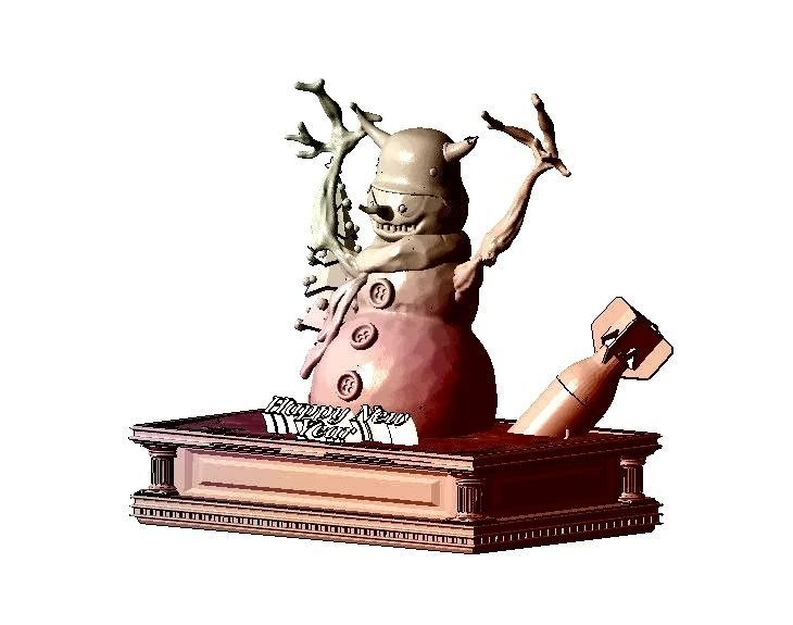 Snowman - militarist 3D print model_11