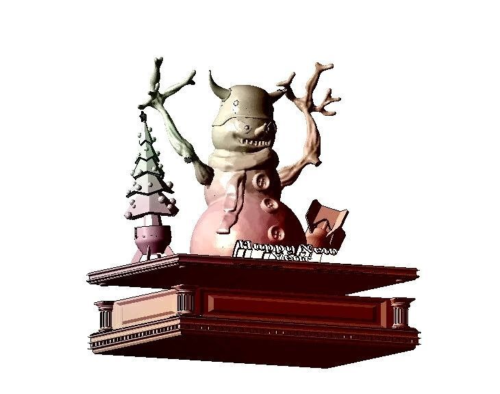 Snowman - militarist 3D print model_13