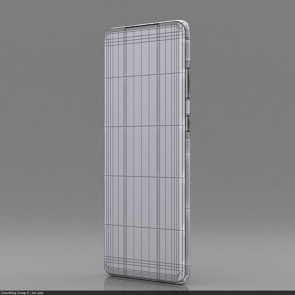 Samsung Galaxy S20 Cloud Blue Low-poly 3D model_21