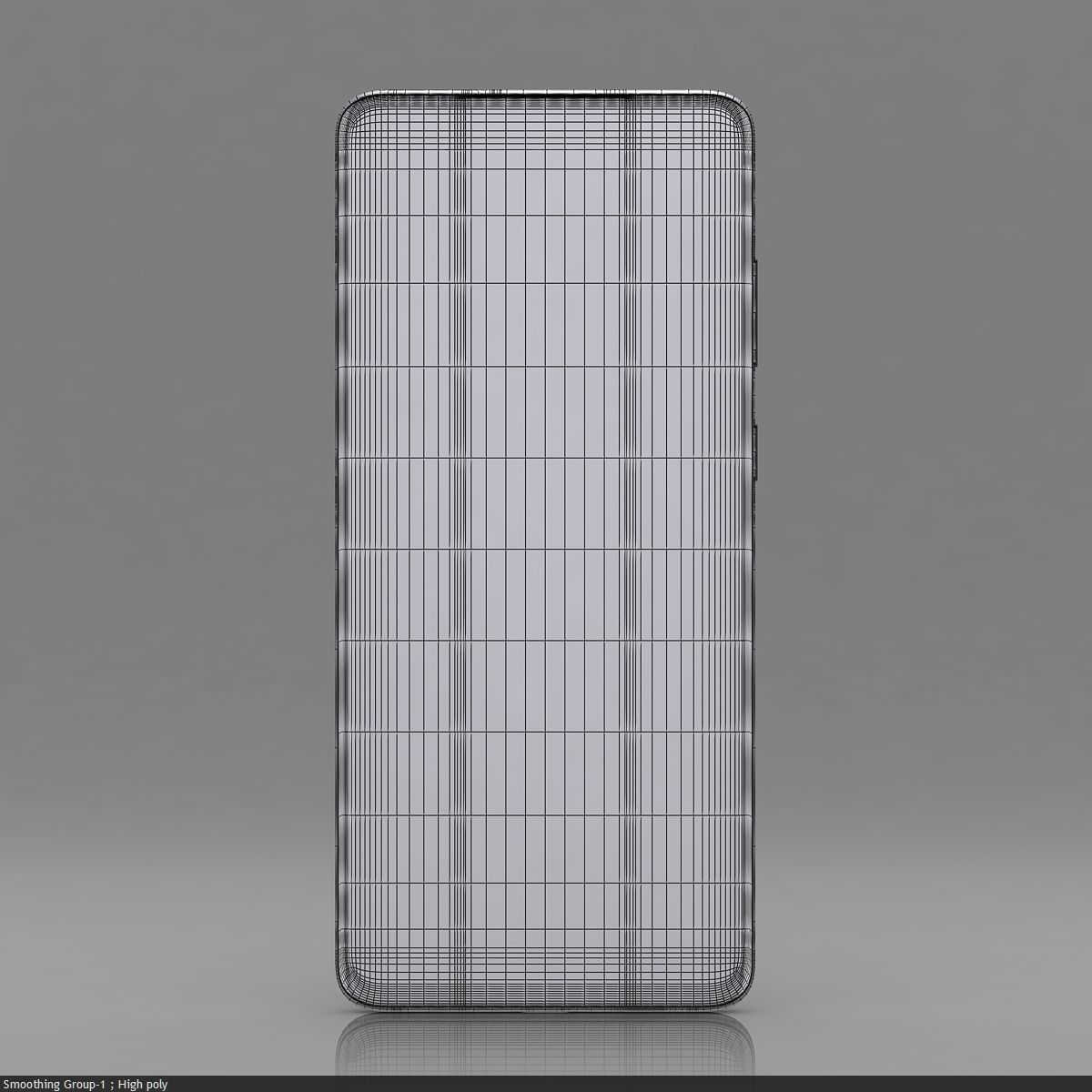 Samsung Galaxy S20 Cloud Blue Low-poly 3D model_34