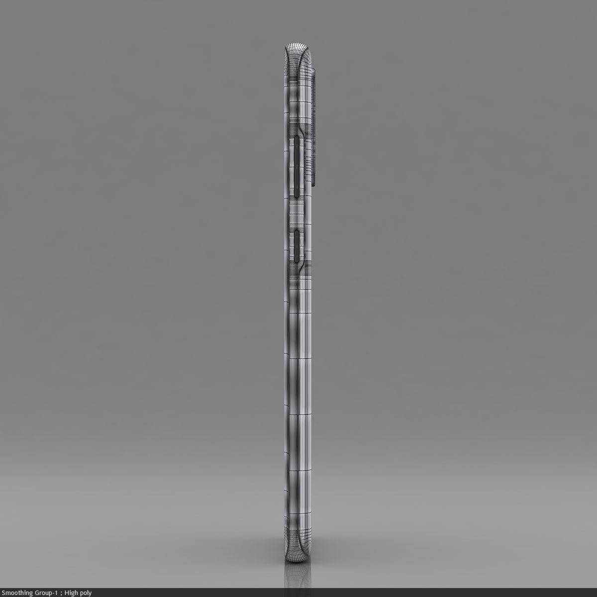 Samsung Galaxy S20 Cloud Blue Low-poly 3D model_38